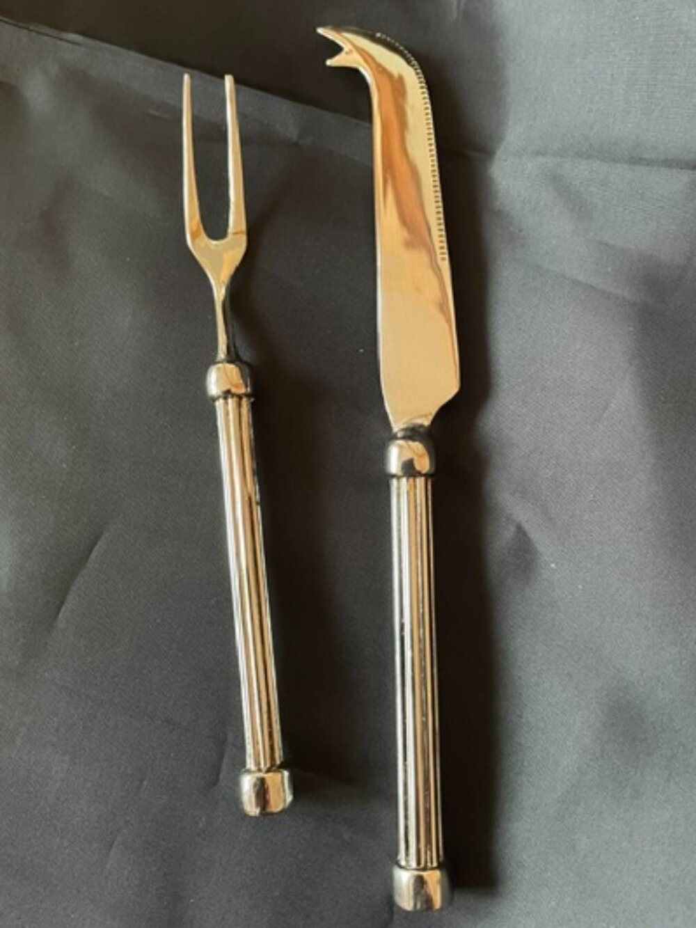 Georg Jensen – VTG Silverplated Cortina Cheese Carving Set